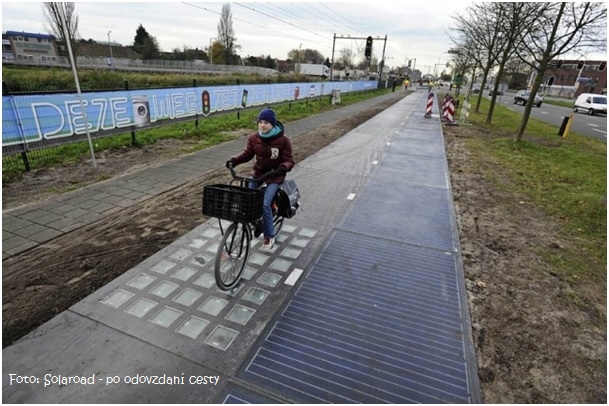 Prvá solárna cesta pre cyklistov